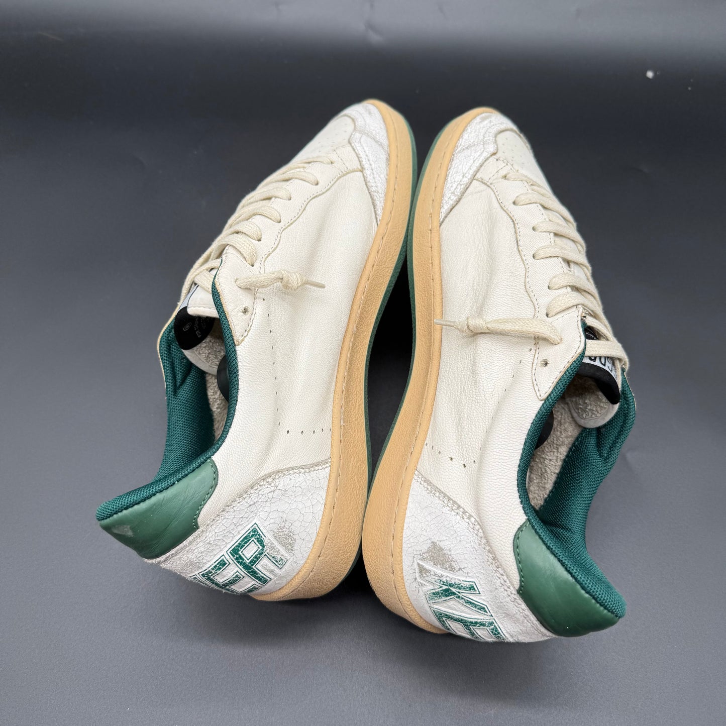 Golden Goose Ballstar - Blanc Vert C1226