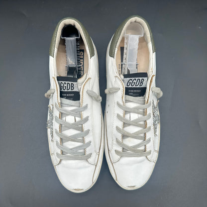 Golden Goose Superstar - Blanc Vert Paillettes C1375