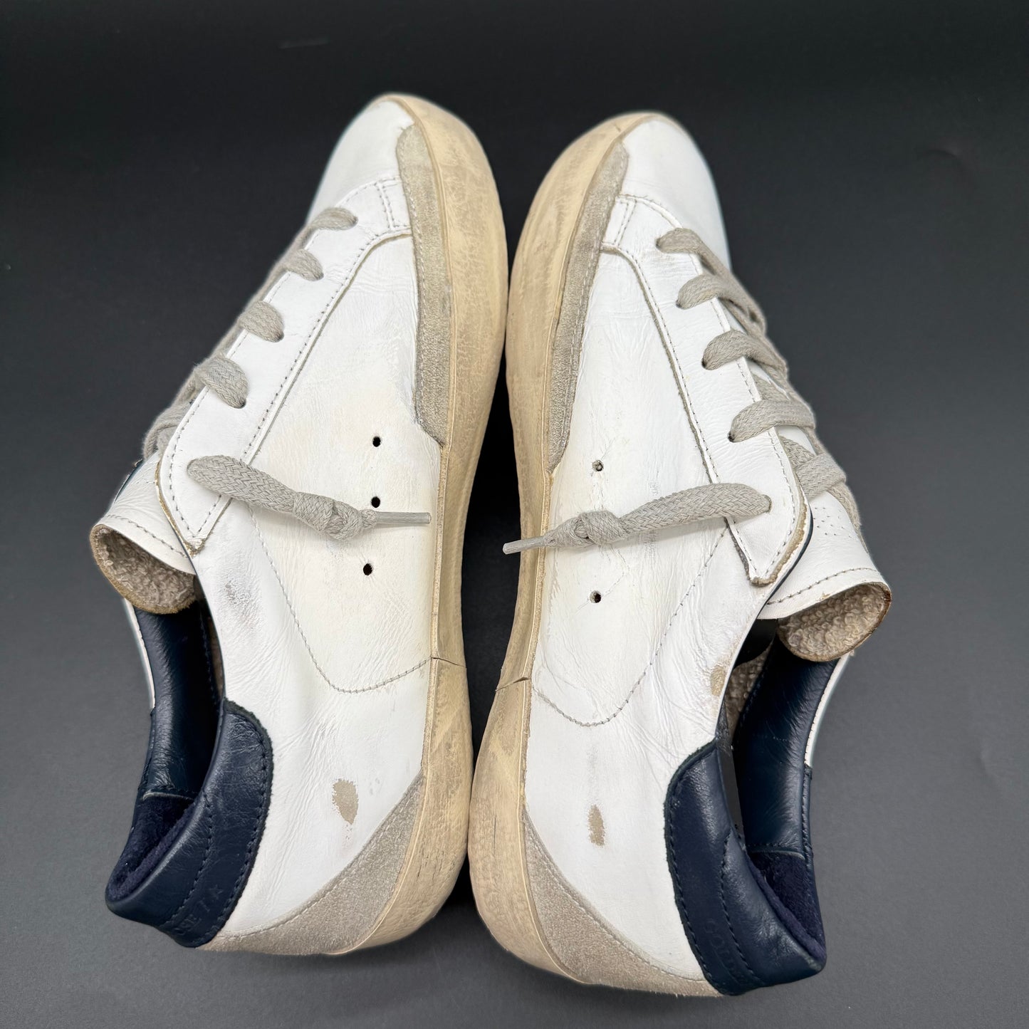 Golden Goose Superstar - Blanc Bleu Marine C1088