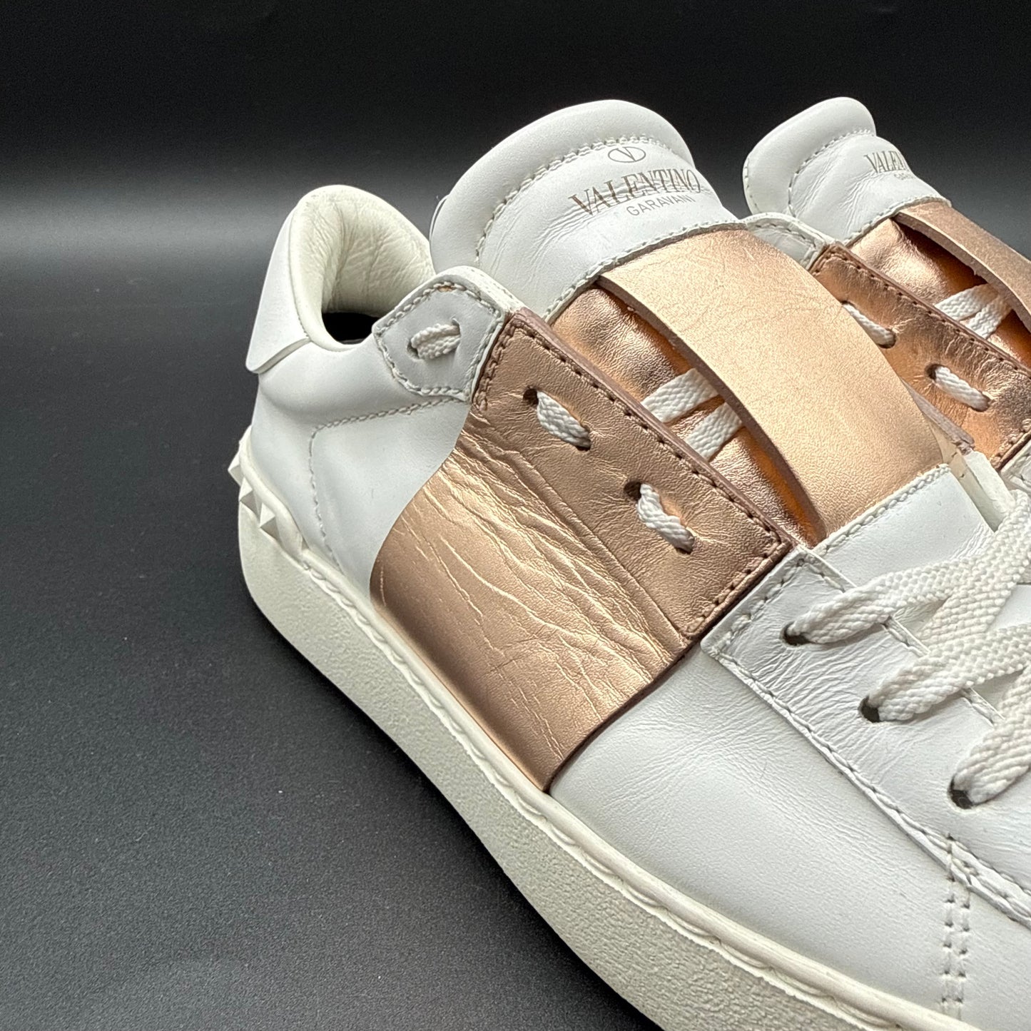 Valentino Open - Blanc Rose Métallique C885