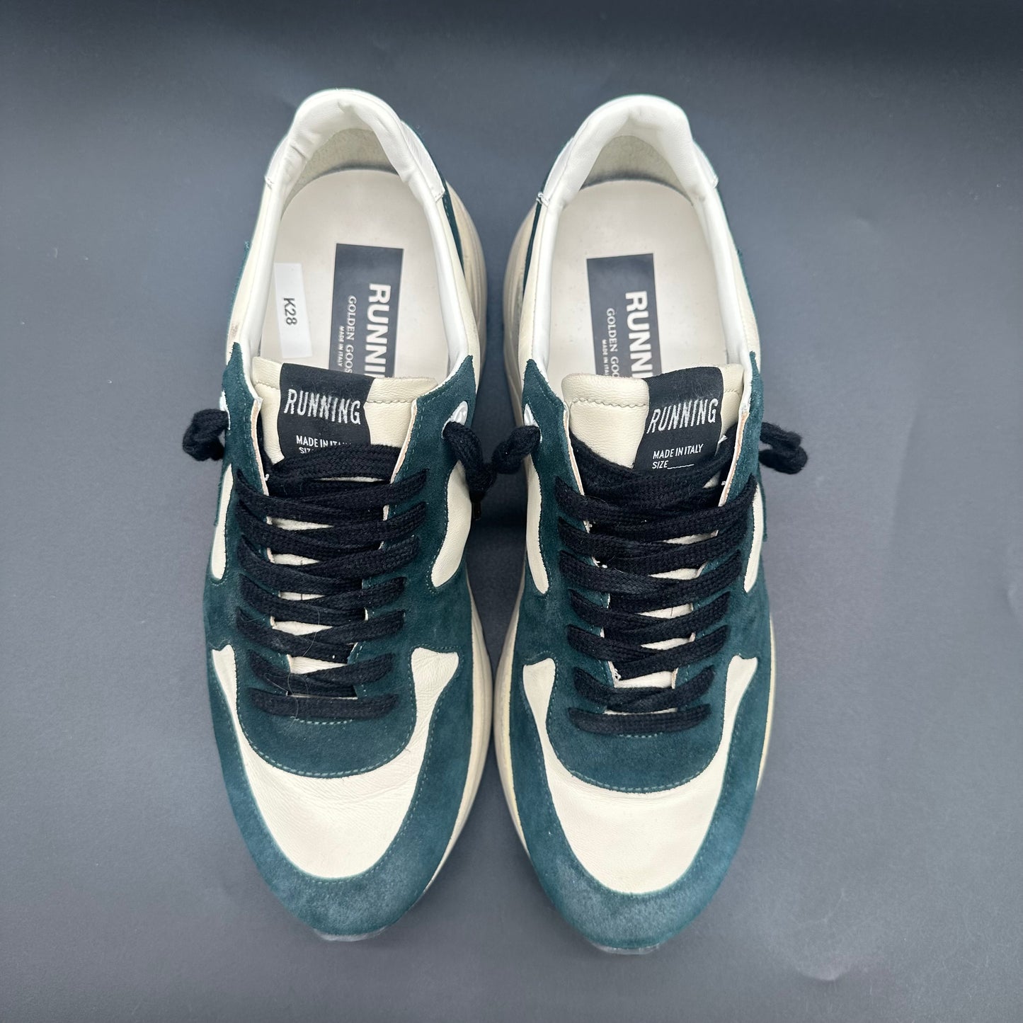 Golden Goose Running - Vert Blanc K28