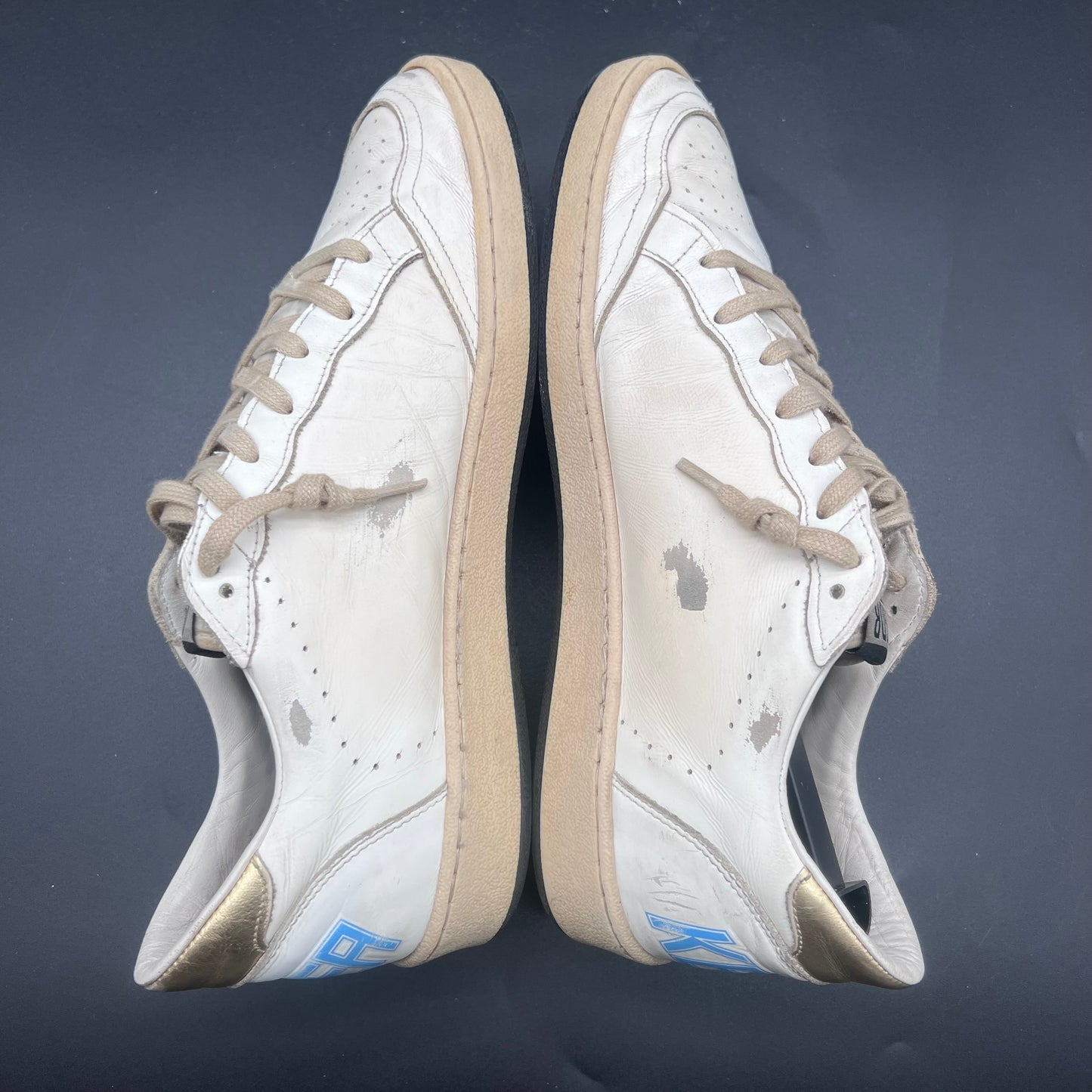 Golden Goose Ballstar - Blanc Bleu Noir Or K20
