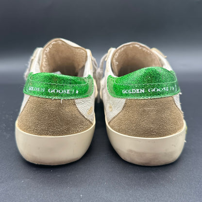 Golden Goose Superstar - Blanc Vert Paillettes C1183