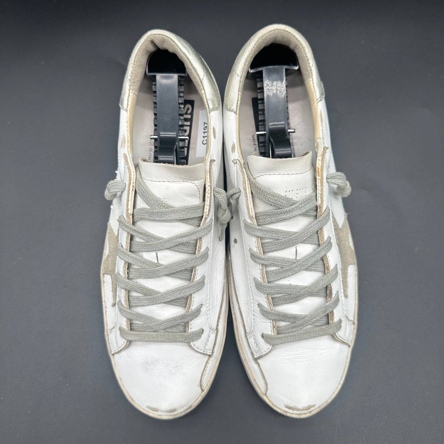 Golden Goose Superstar - Blanc Argent C1197