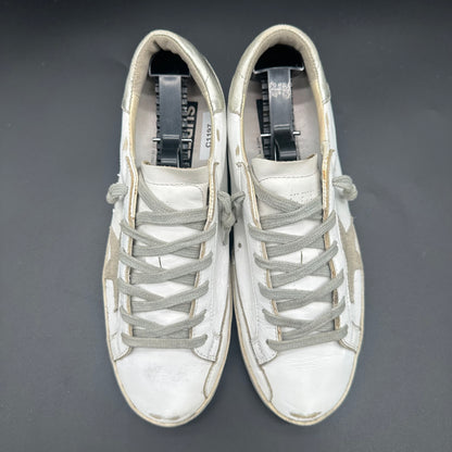 Golden Goose Superstar - Blanc Argent C1197