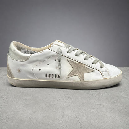 Golden Goose Superstar - Blanc Beige Argent C1389