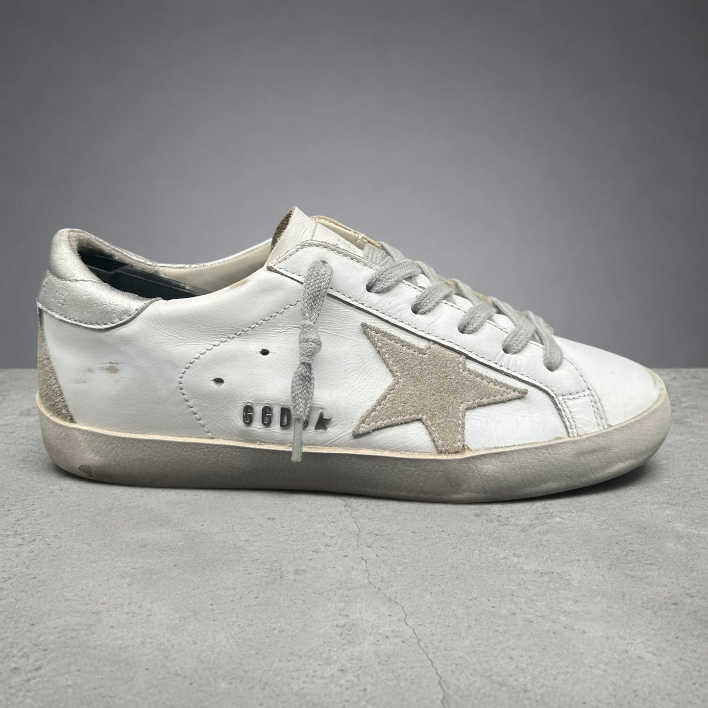 Golden Goose Superstar - Blanc Beige Argent C543