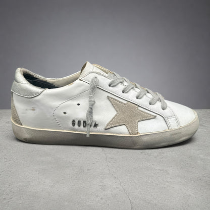 Golden Goose Superstar - Blanc Beige Argent C543