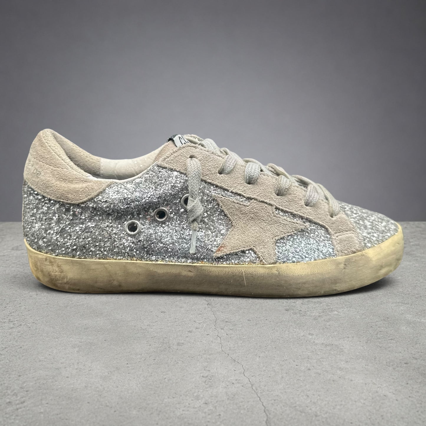 Golden Goose Superstar - Paillettes Beige C1374