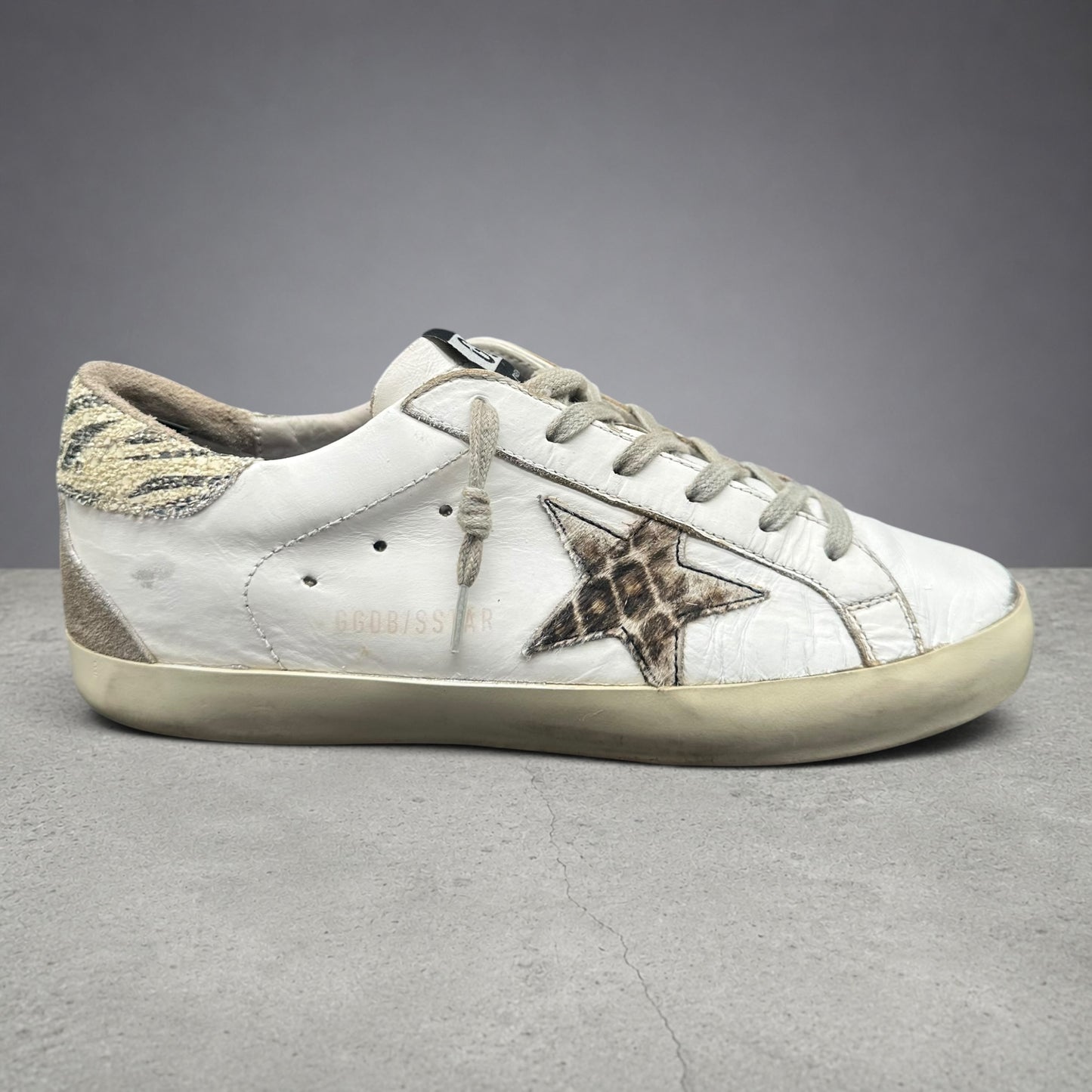 Golden Goose Superstar - Blanc Zèbre Léopard J015