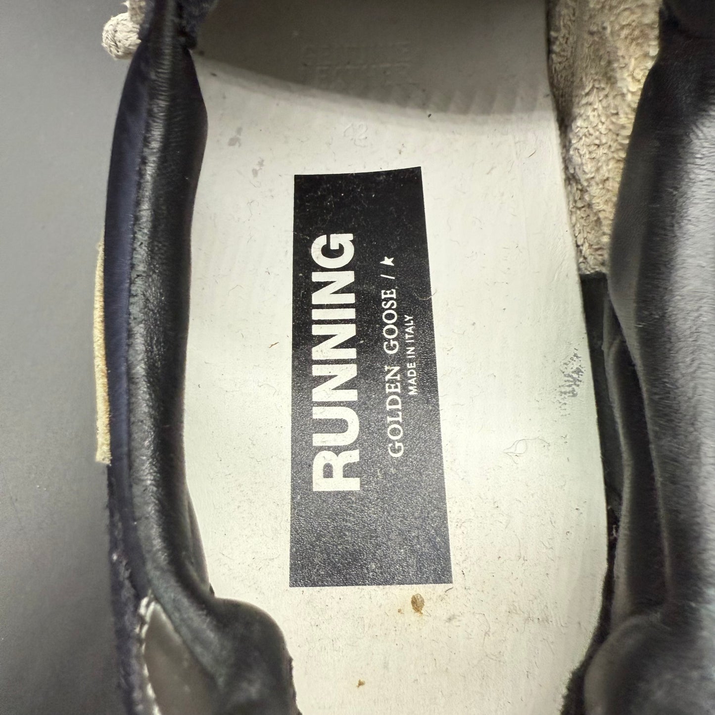 Golden Goose Running - Bleu Marine Beige