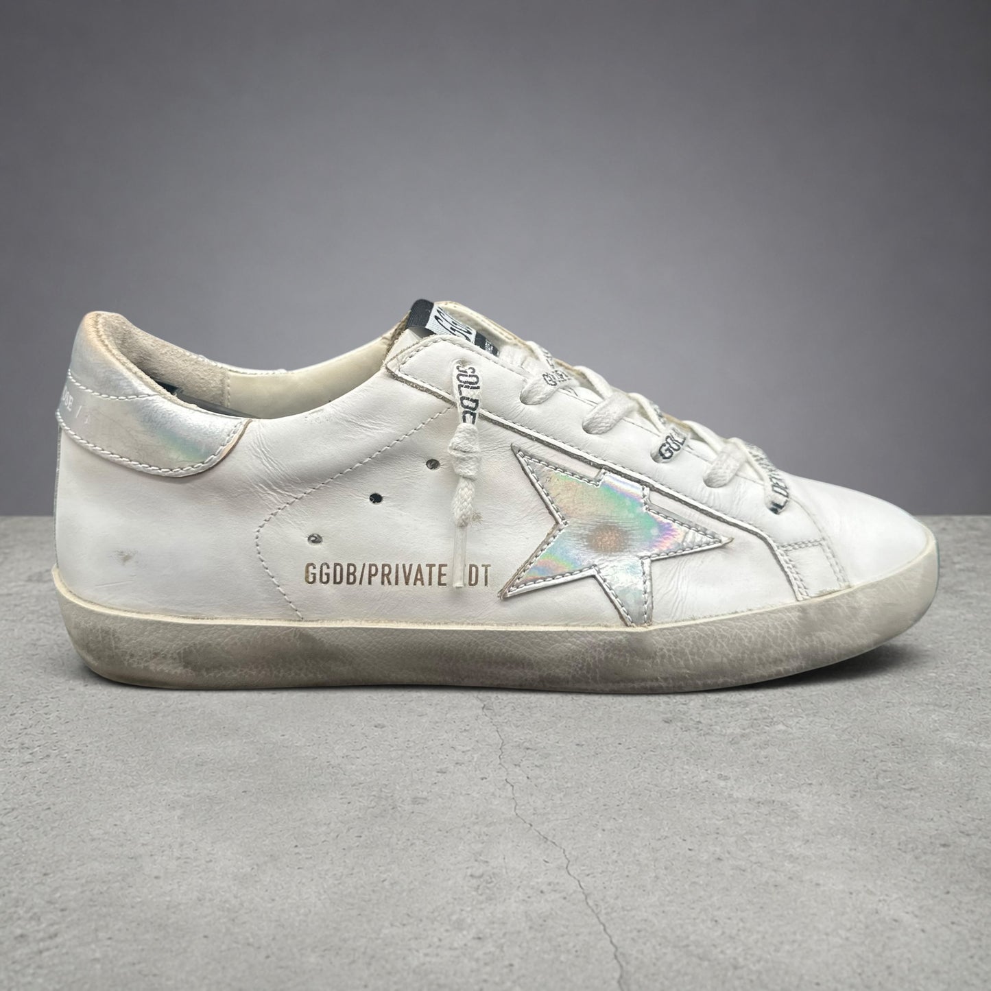Golden Goose Superstar - Blanc Argent C1379