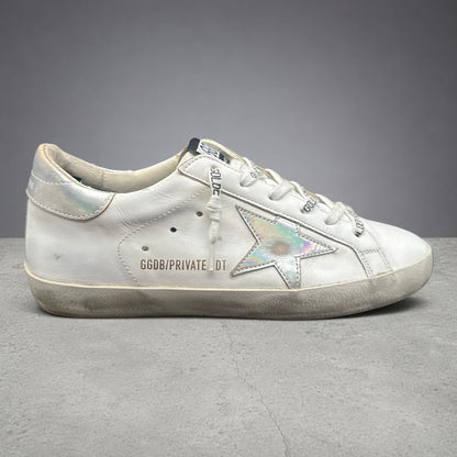 Golden Goose Superstar - Blanc Argent C1379