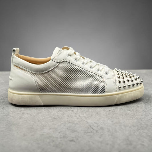 Louboutin Junior Spike - Blanc Argent C723