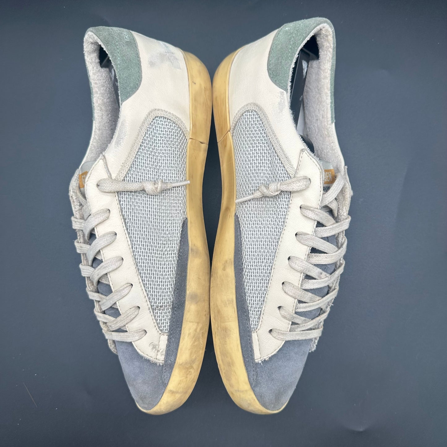 Golden Goose Superstar - Beige Vert Gris Bleu C1296