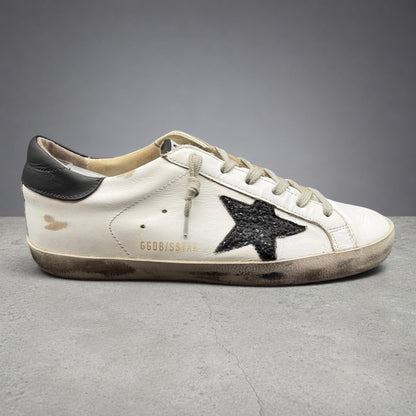 Golden Goose Superstar - Blanc Noir Paillette C1091