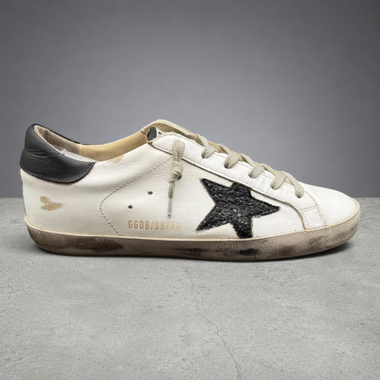 Golden Goose Superstar - Blanc Noir Paillette C1091