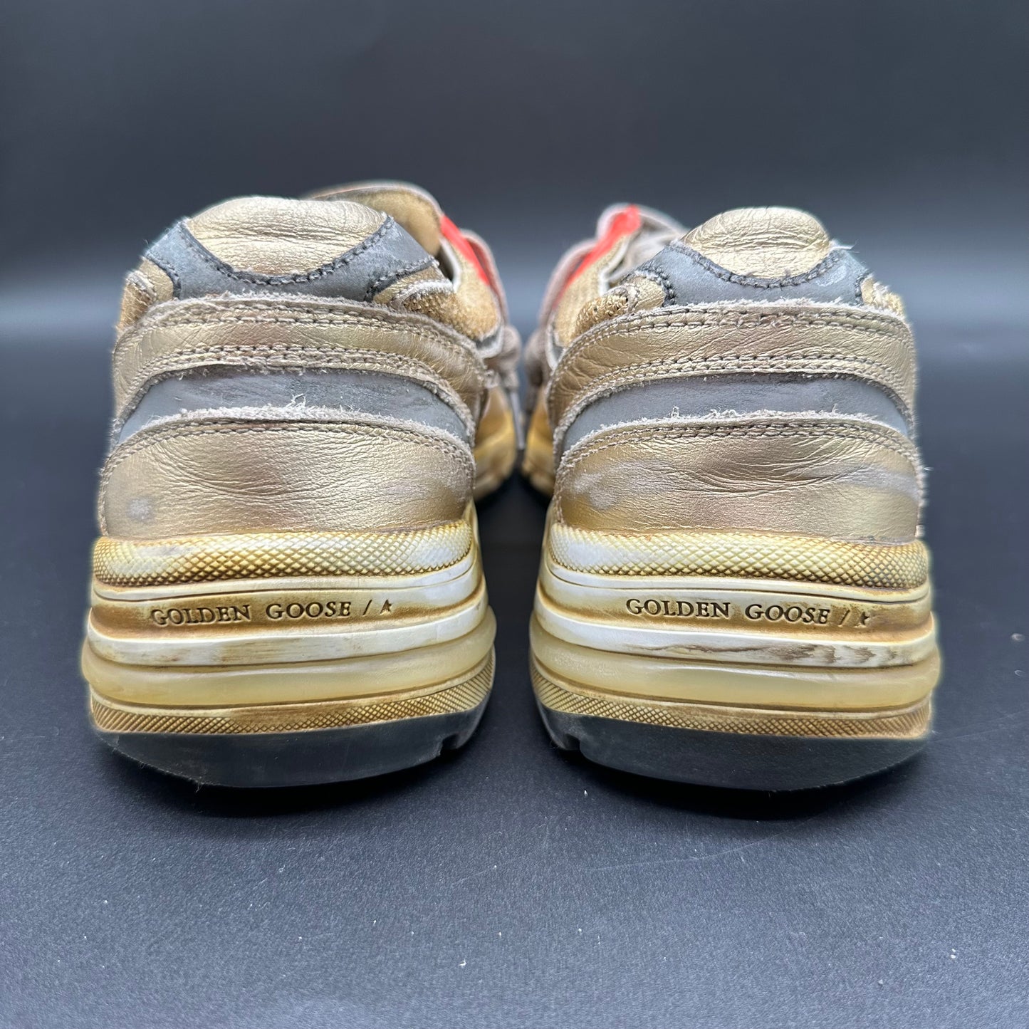Golden Goose Dad-Star - Or Gris Rouge J010