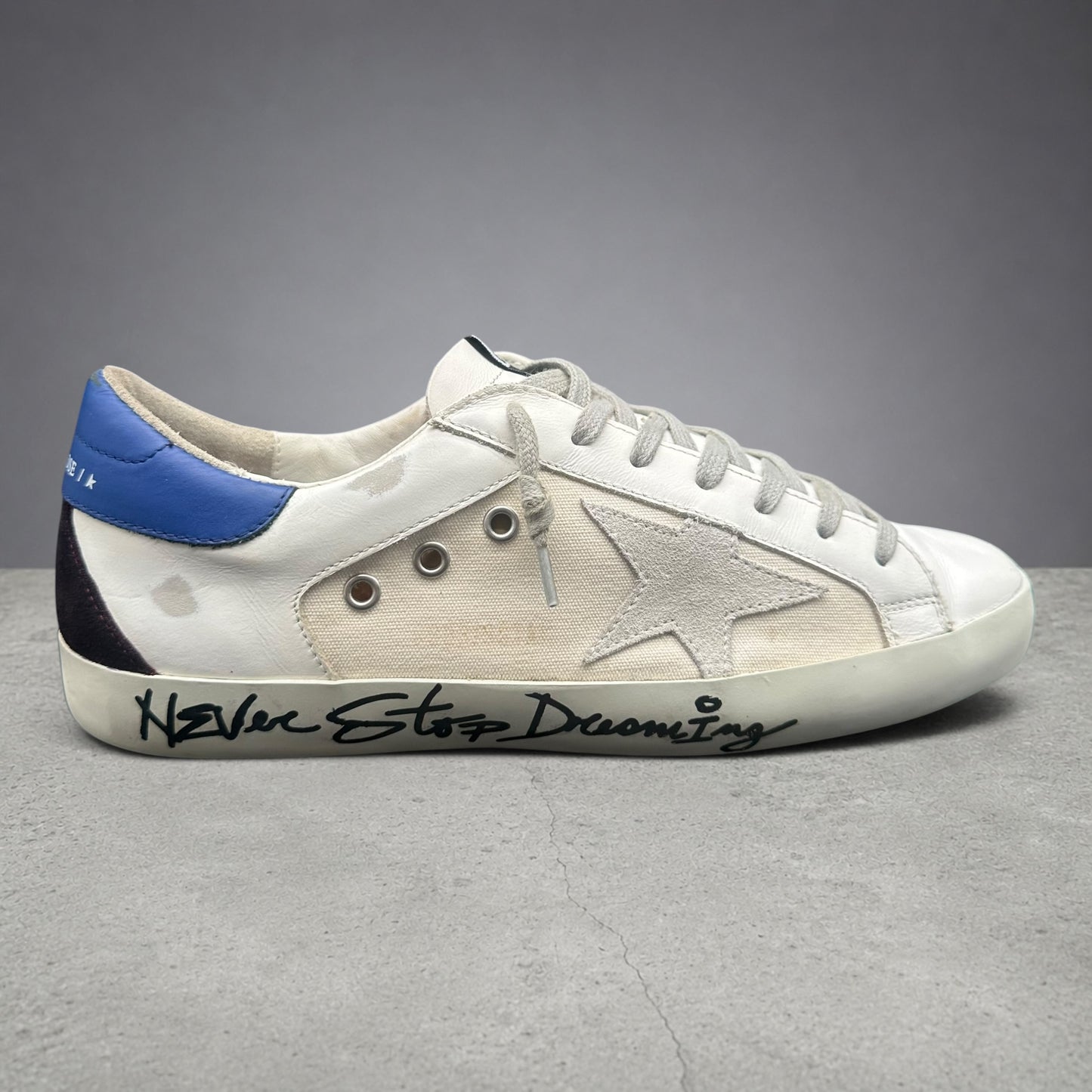 Golden Goose Superstar - Blanc Beige Bleu P427