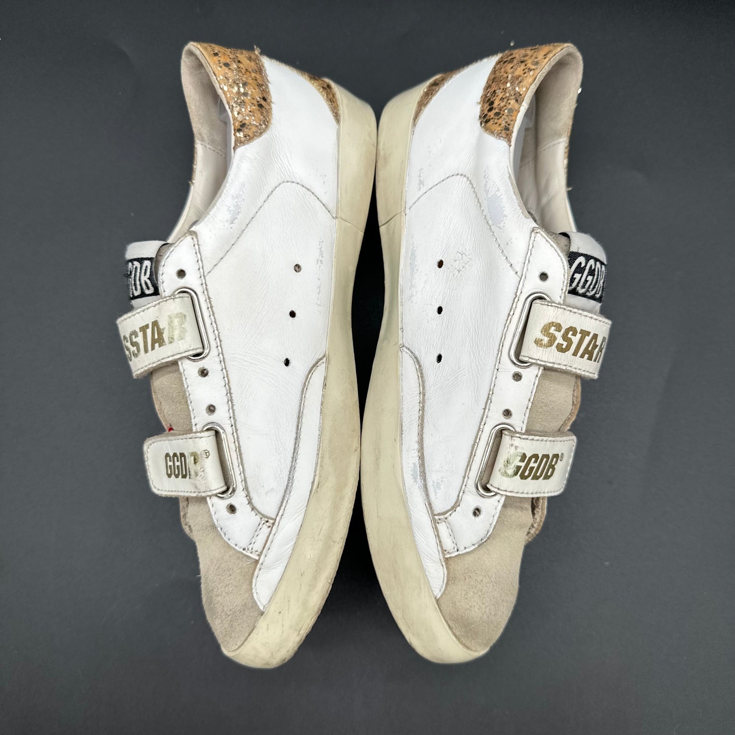 Golden Goose Old-School - Blanc Or Paillettes C1325