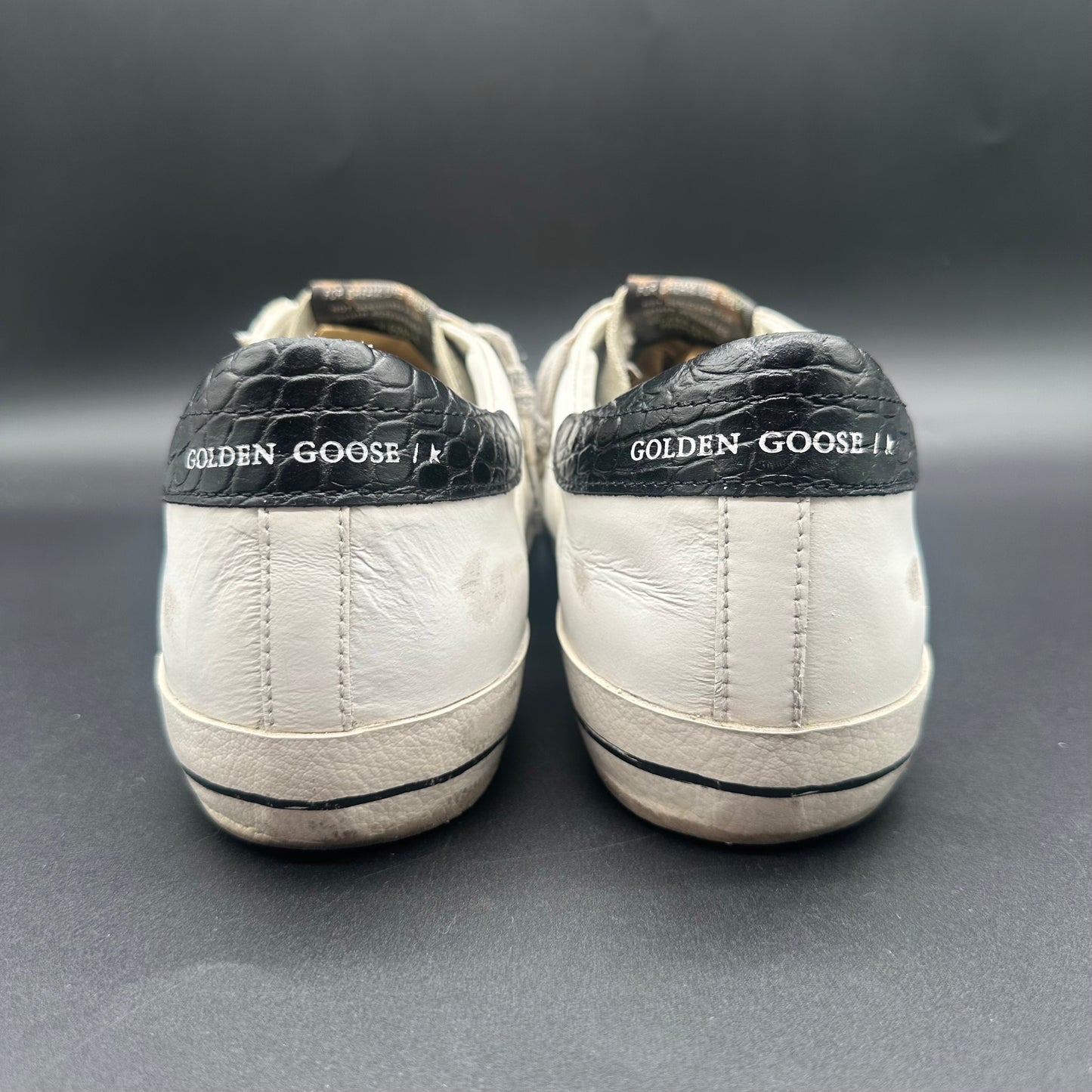 Golden Goose Superstat - Blanc Noir Bleu C1270