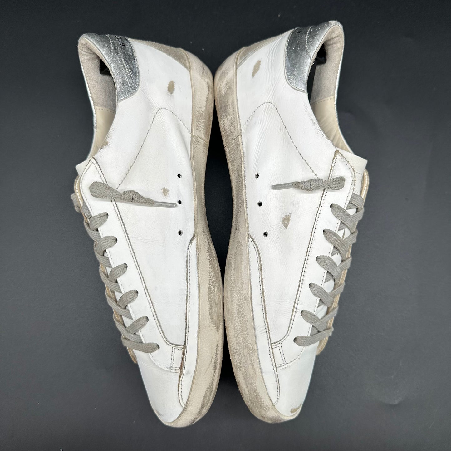 Golden Goose Superstar - Blanc Beige Argent C1268