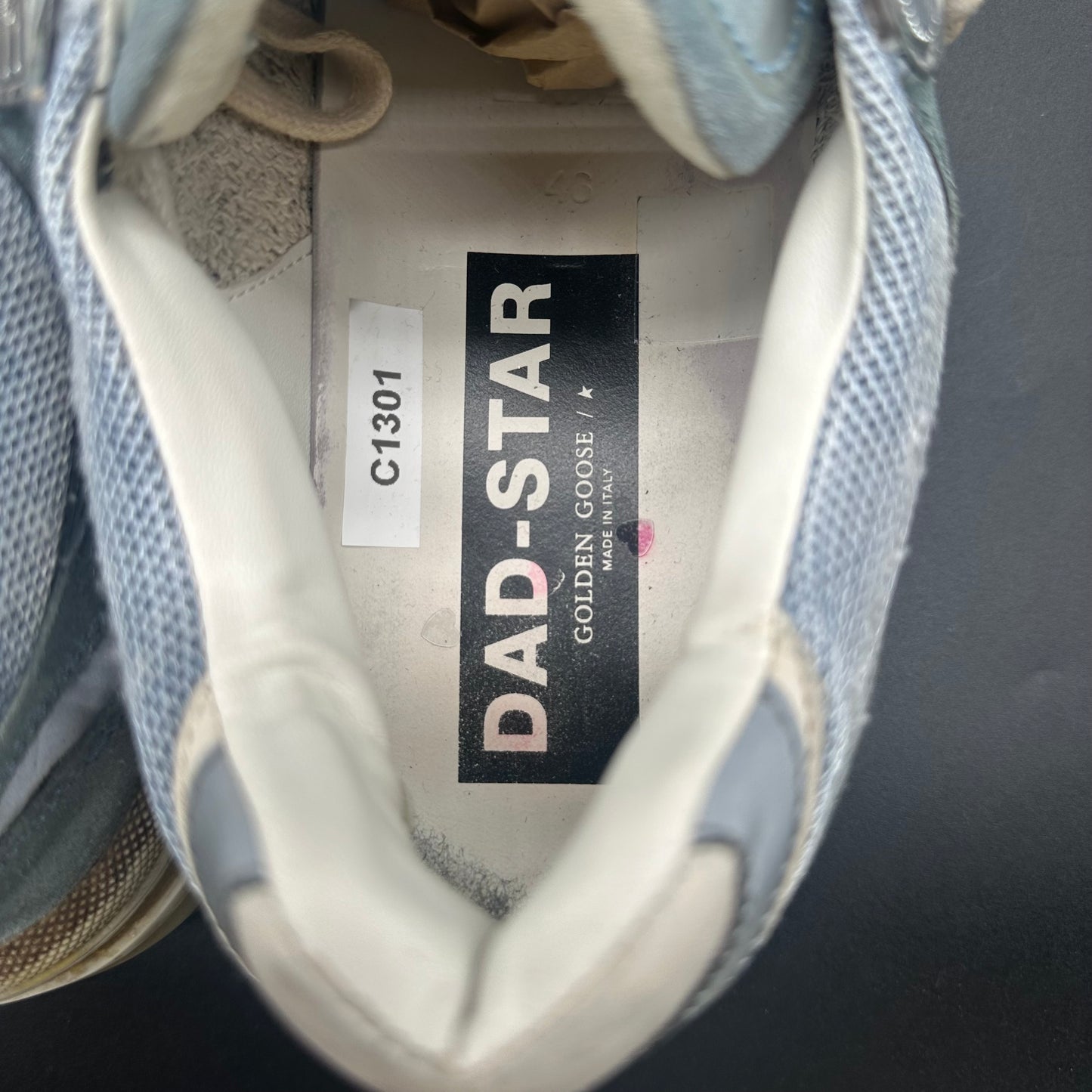 Golden Goose Dad-Star - Bleu Beige C1301