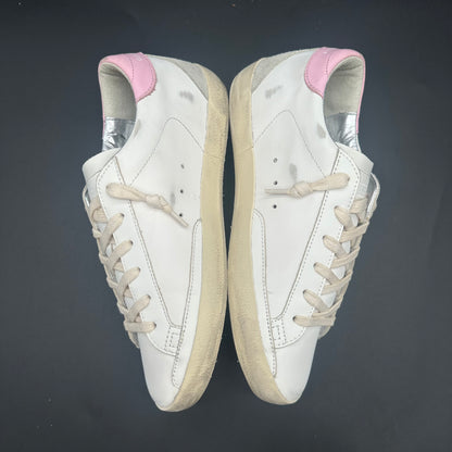 Golden Goose Superstar - Blanc Rose Argent P430
