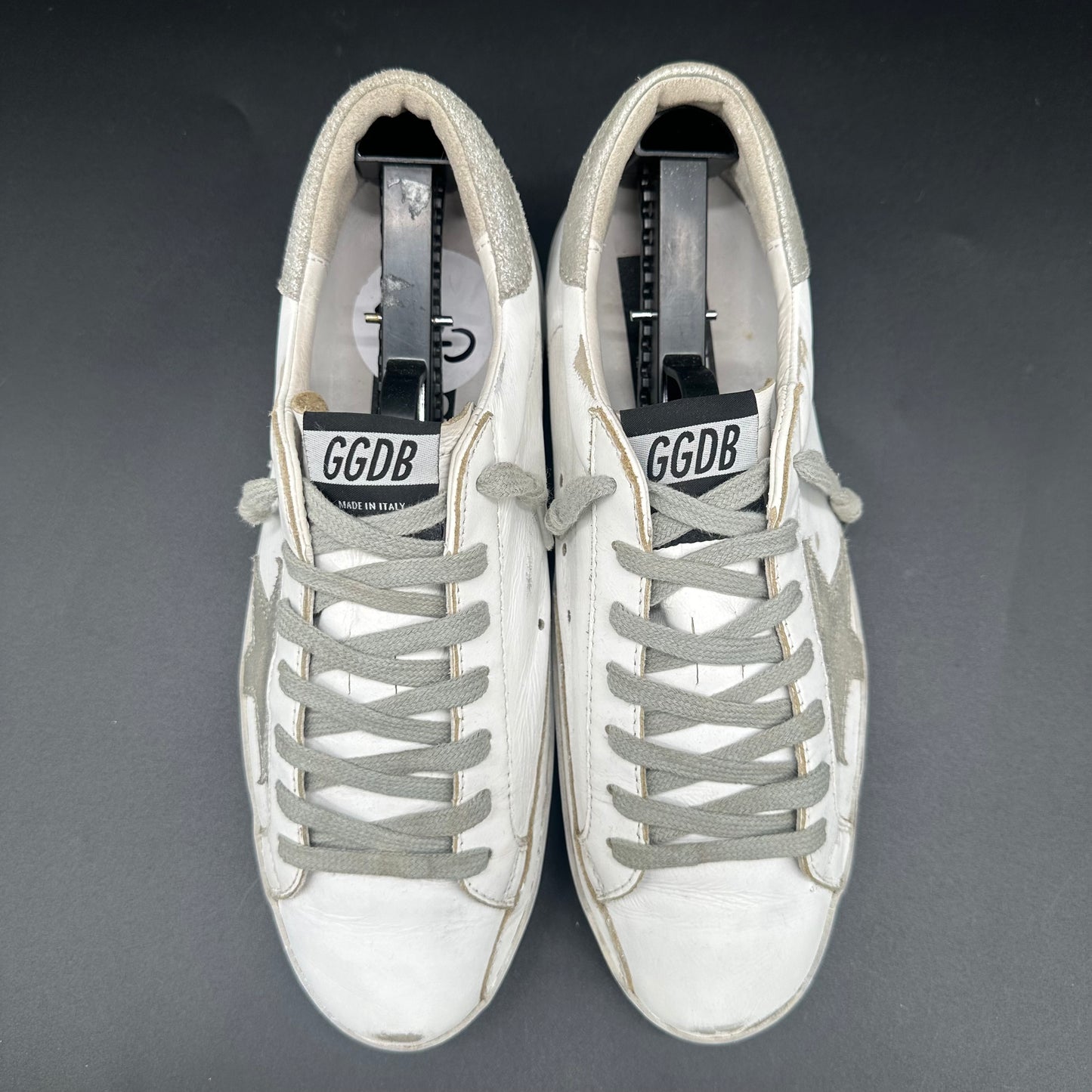 Golden Goose Superstar - Blanc Argent C1031