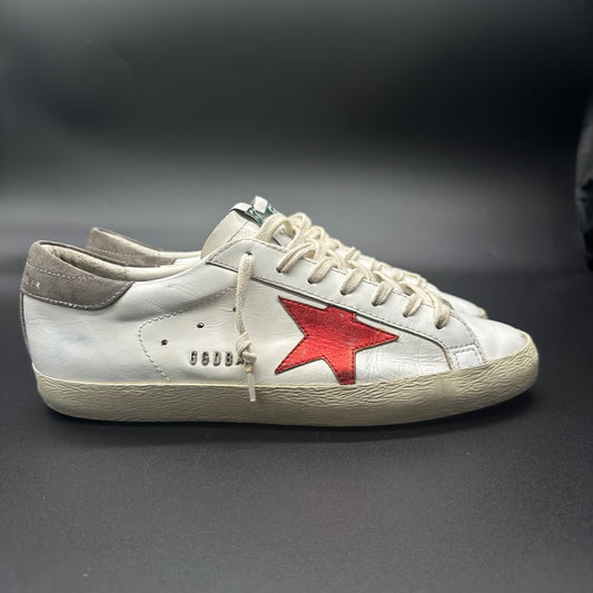 Golden Goose Superstar - Blanc/Rouge ◾️