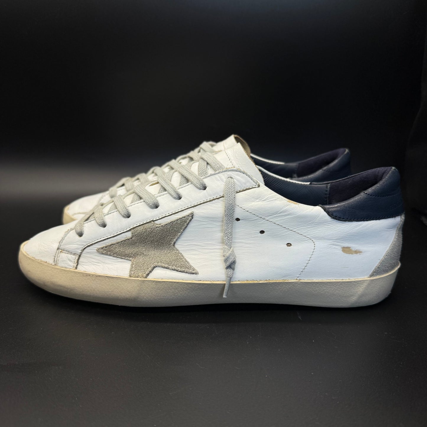 Golden Goose Superstar - Blanc/Bleu marine◼️