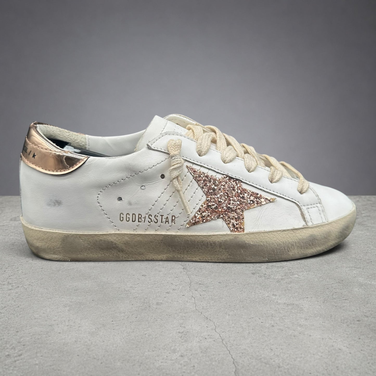 Golden Goose Superstar - Blanc Rose gold C1425