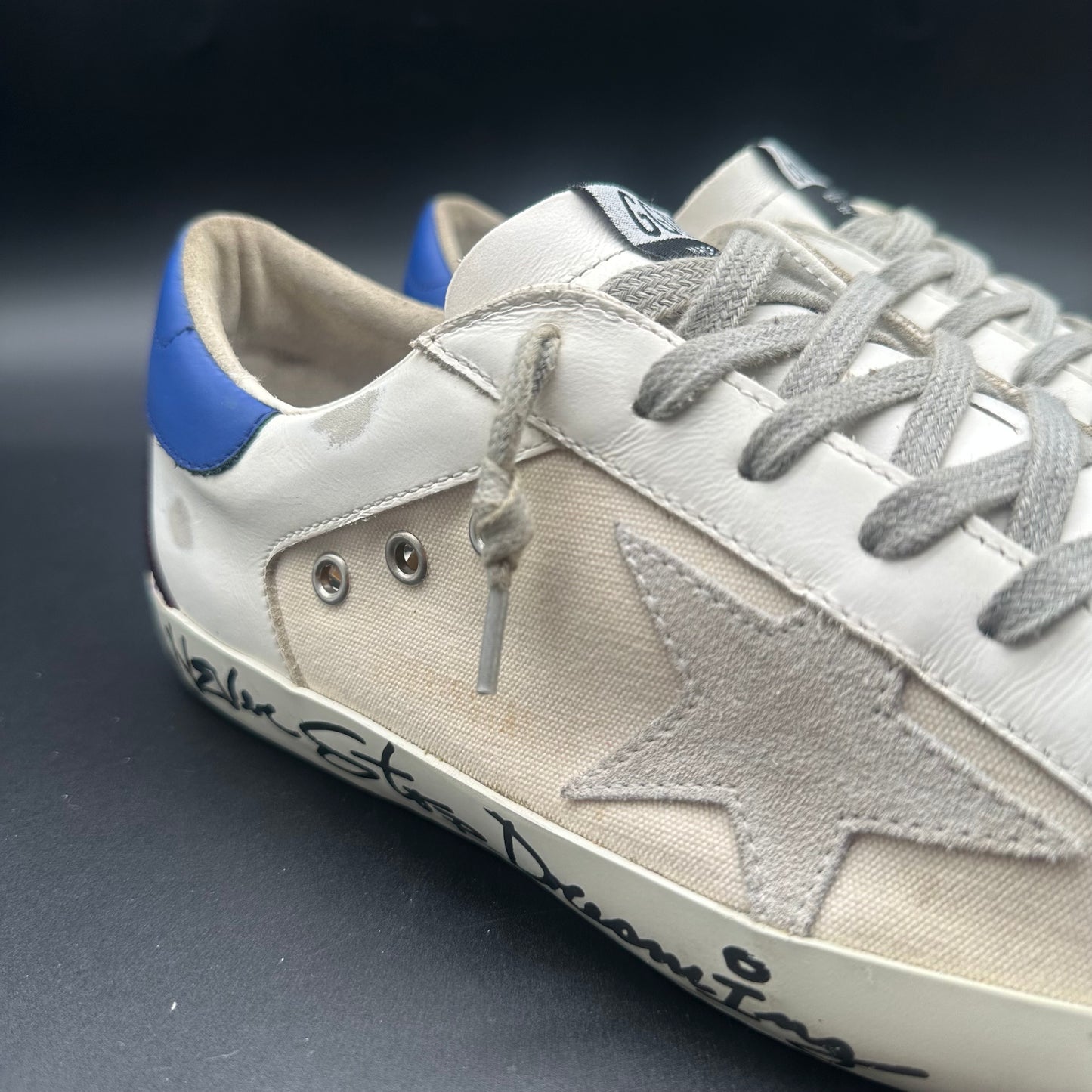 Golden Goose Superstar - Blanc Beige Bleu P427
