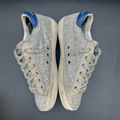 Golden Goose Superstar - Argent Paillettes Bleu C1263