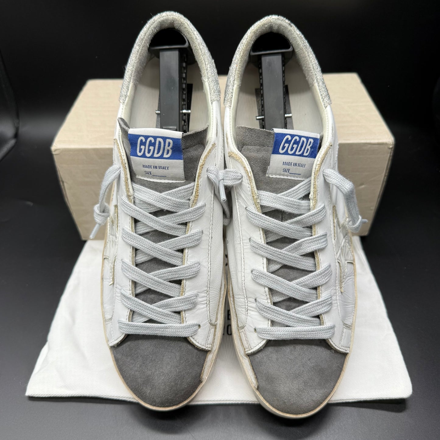 Golden Goose Superstar - Swarovski Blanc Gris