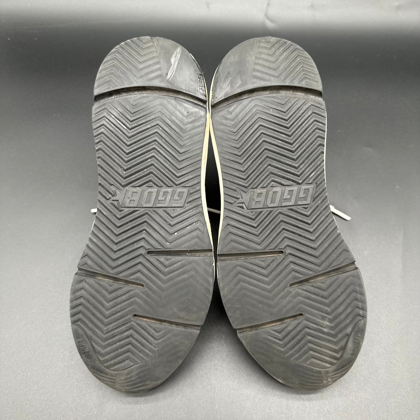 Golden Goose Running - Beige Noir Zèbre Argent Paillettes K49