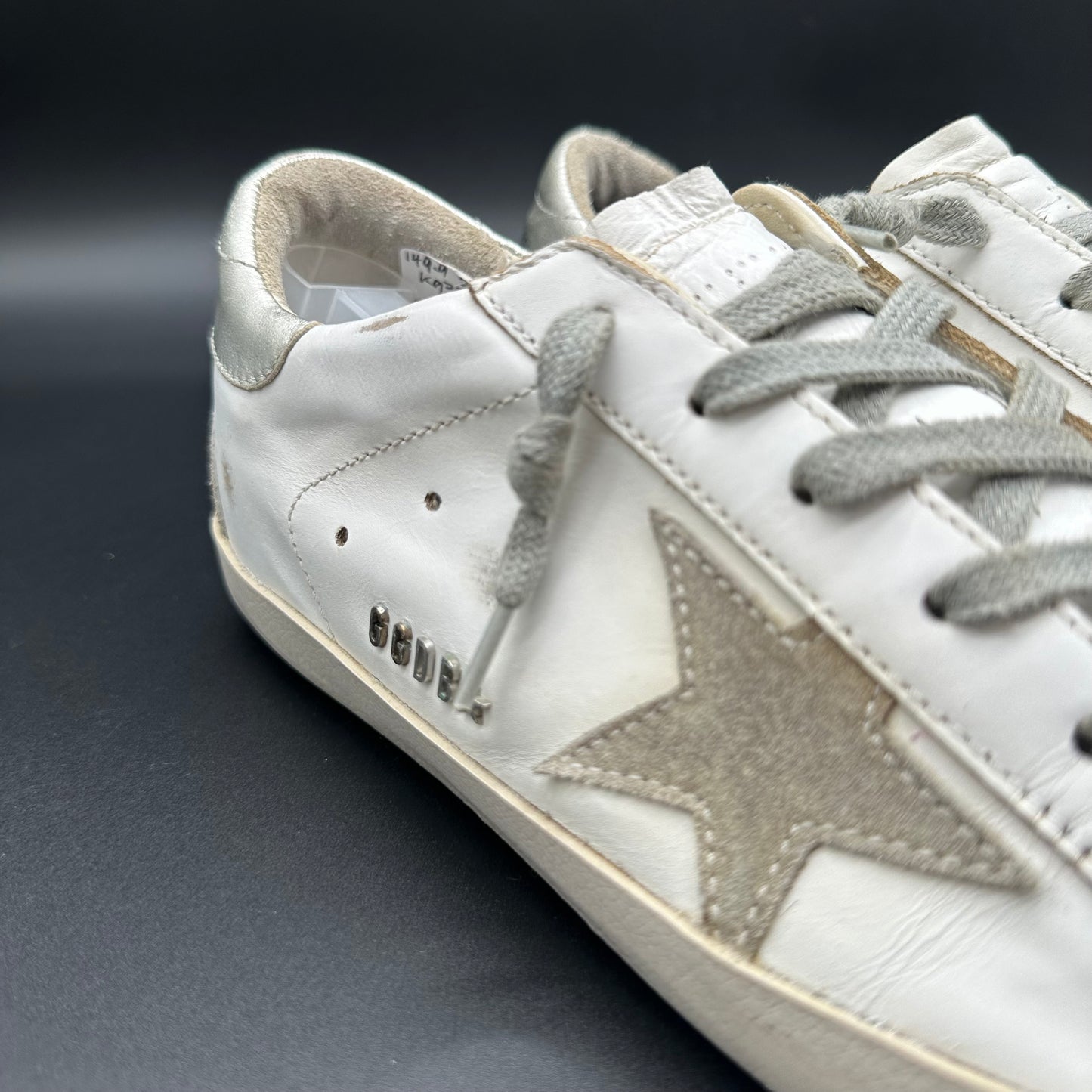 Golden Goose Superstar - Blanc Beige Argent C1389