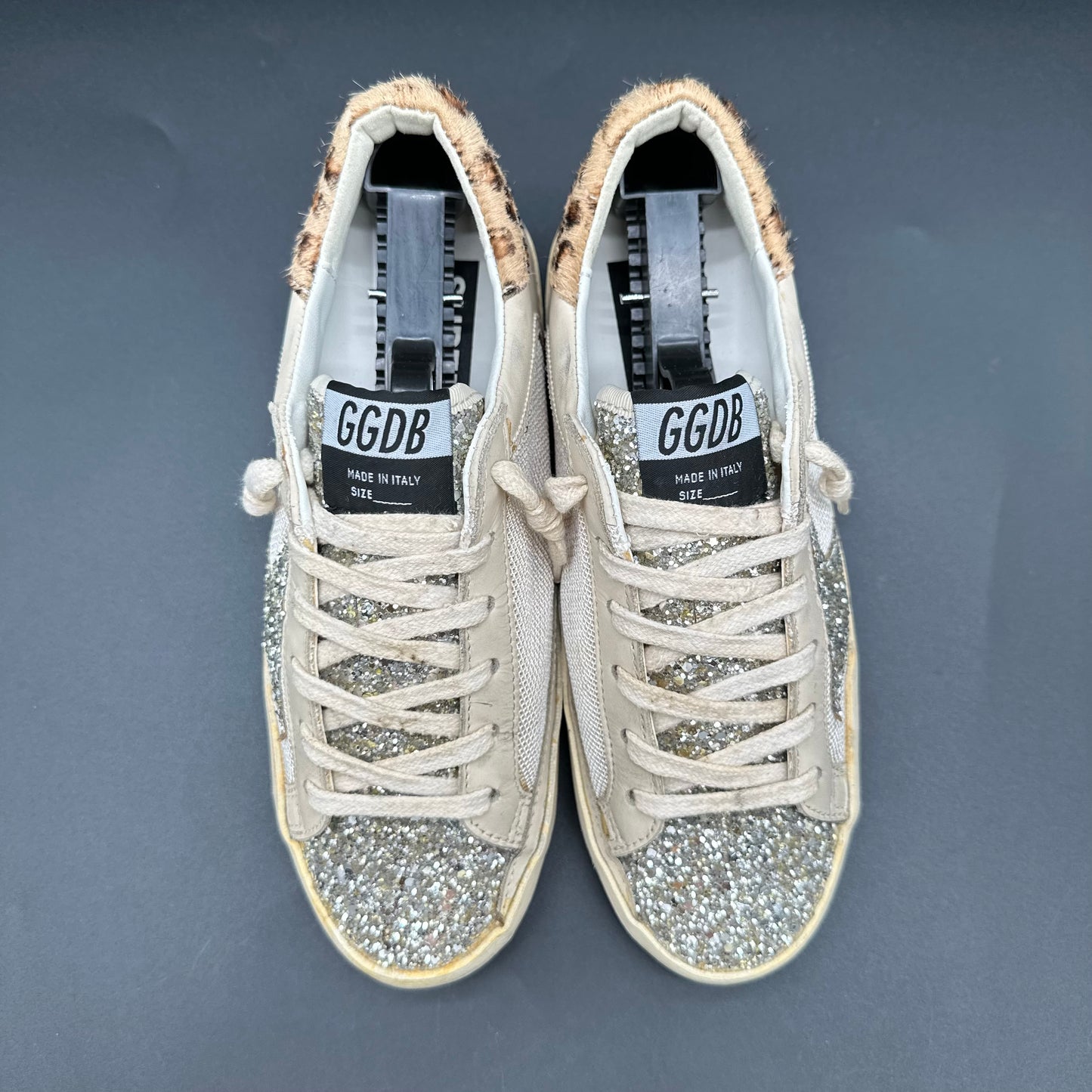 Golden Goose Superstar - Beige Léopard Paillettes C1352