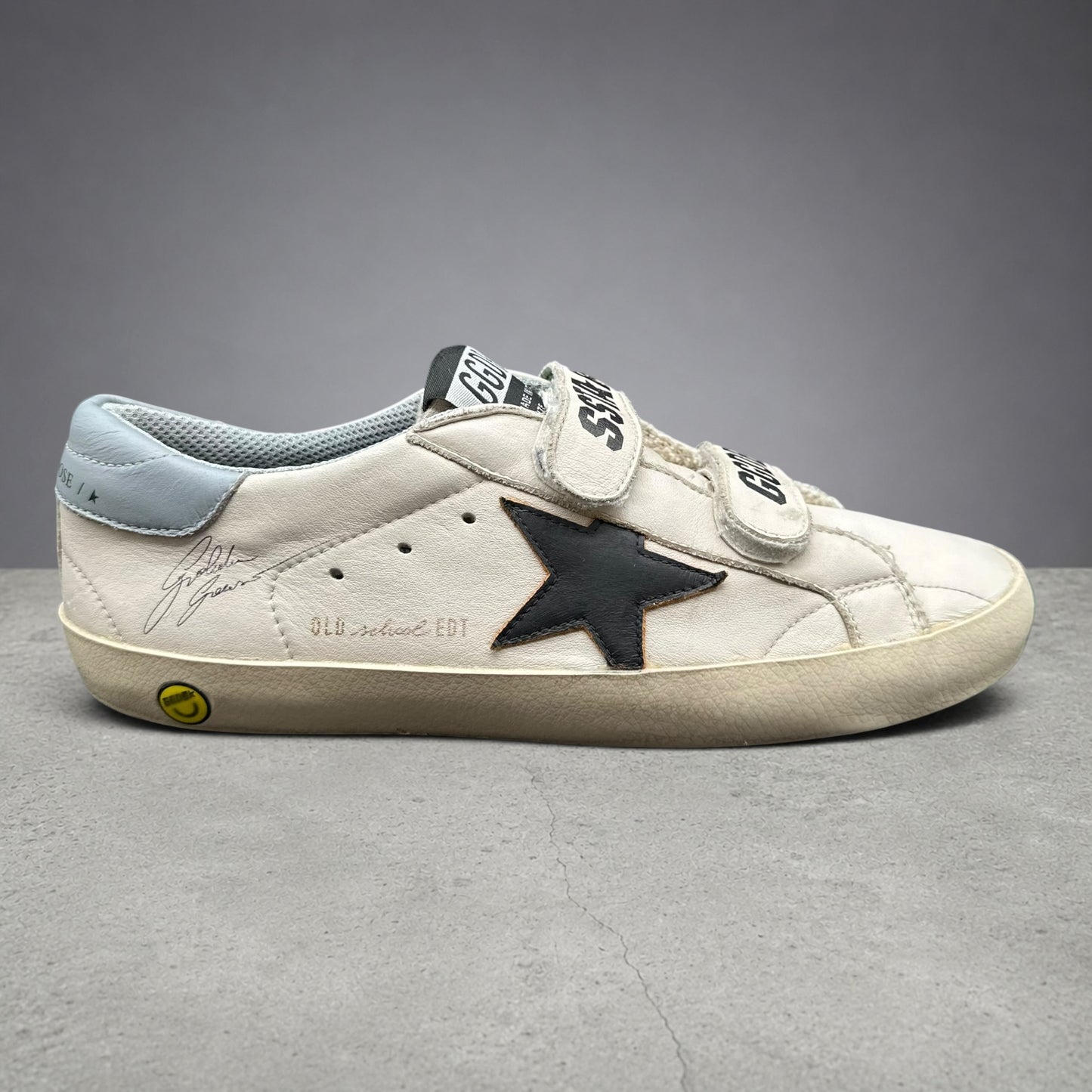 Golden Goose Old-School - Blanc Noir Bleu J033
