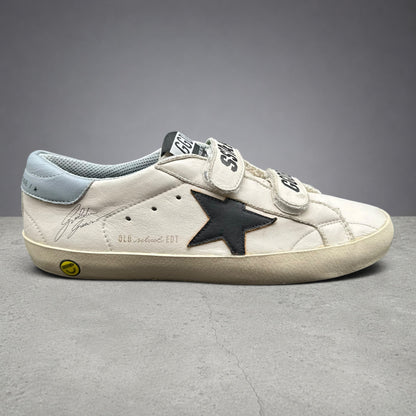 Golden Goose Old-School - Blanc Noir Bleu J033