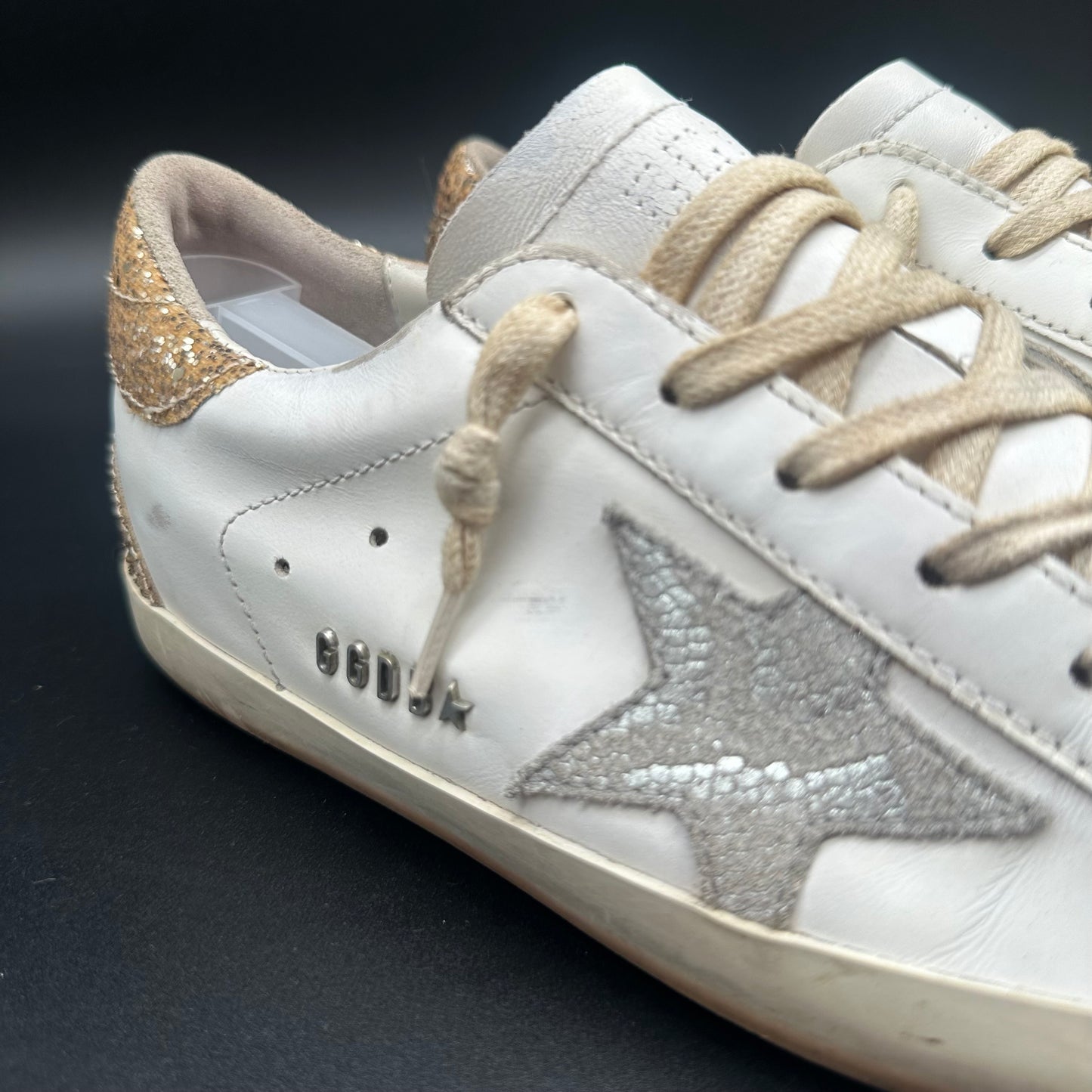 Golden Goose Superstar - Blanc Argent Paillettes C1190