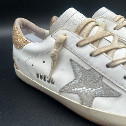 Golden Goose Superstar - Blanc Argent Paillettes C1190