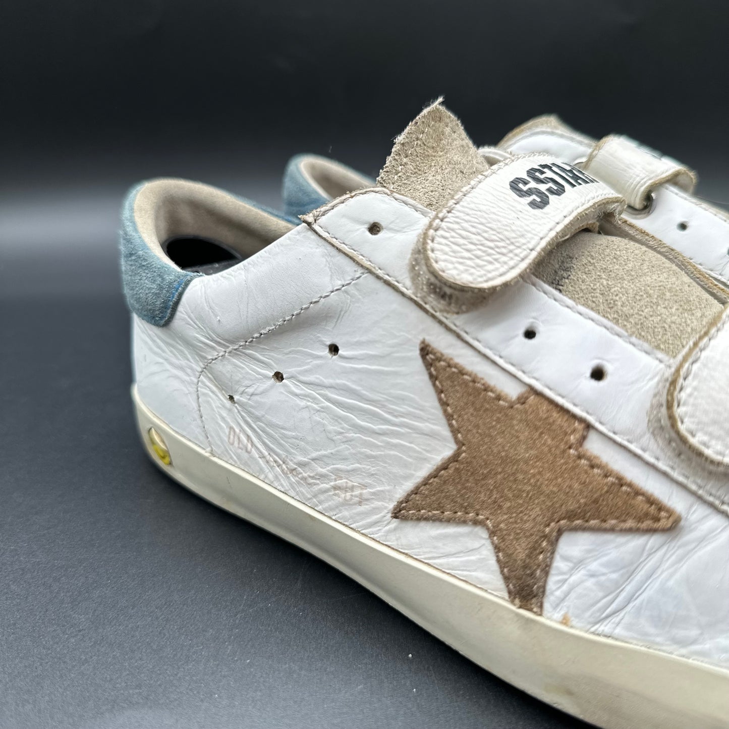 Golden Goose Old-School - Blanc Beige Vert C1459