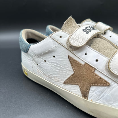 Golden Goose Old-School - Blanc Beige Vert C1459