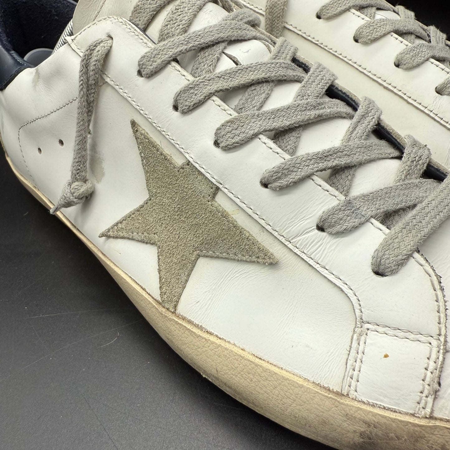 Golden Goose Superstar - Blanc Bleu Marine