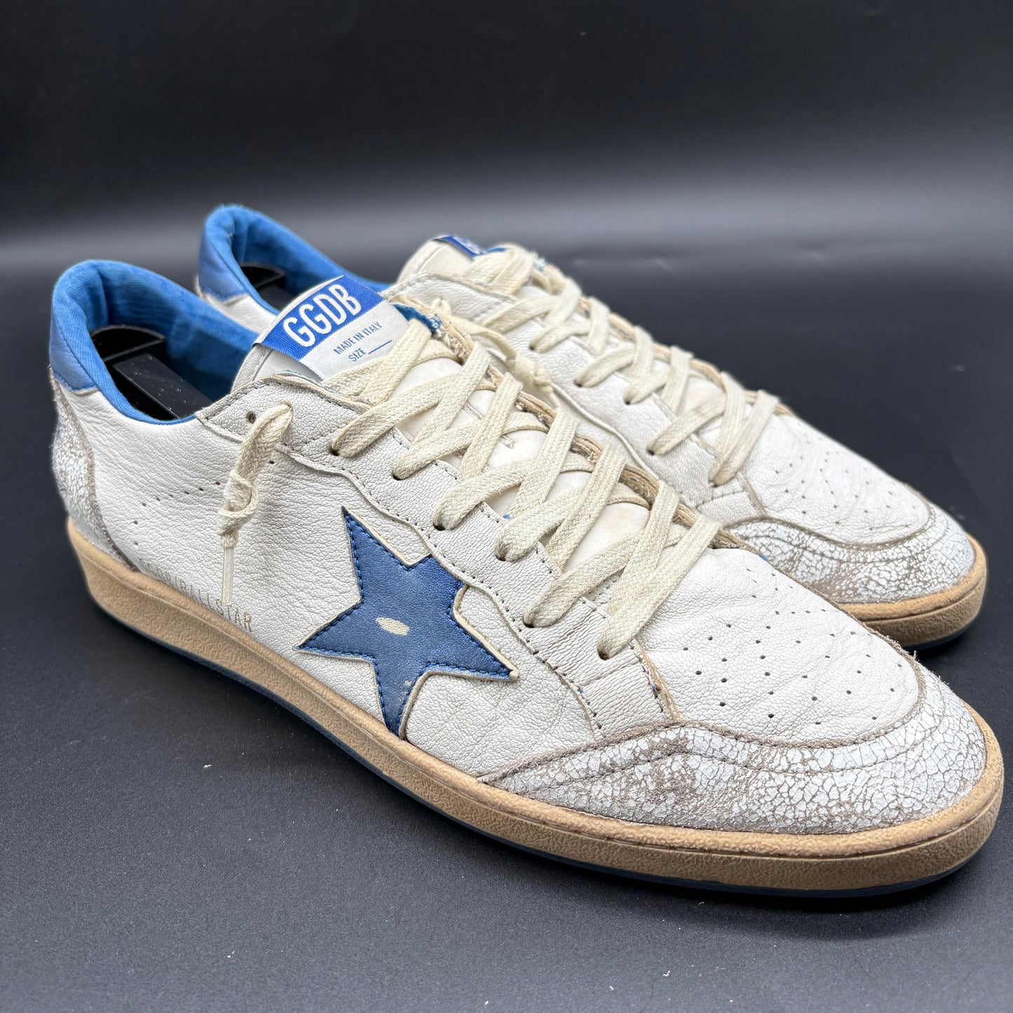 Golden Goose Ballstar - Blanc Bleu C1323