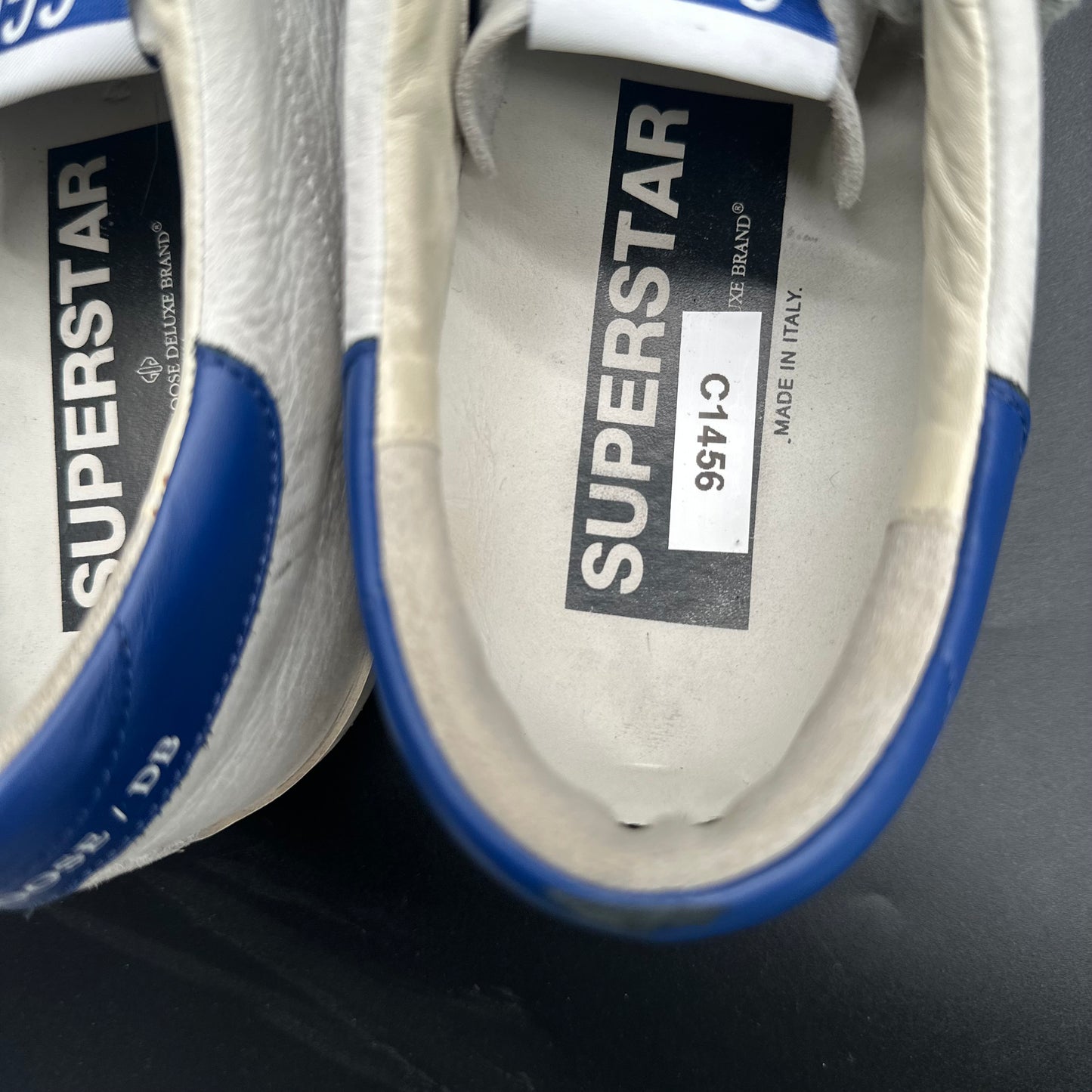 Golden Goose Superstar - Blanc Beige Bleu C1456