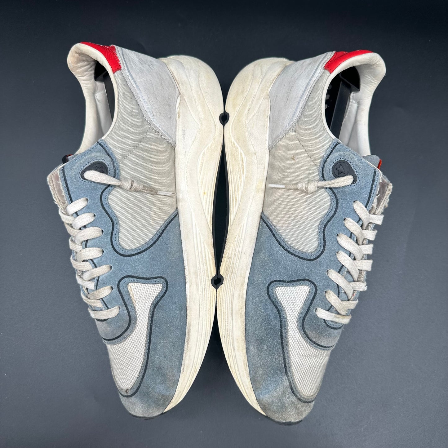 Golden Goose Running - Gris Bleu Blanc Rouge C1320