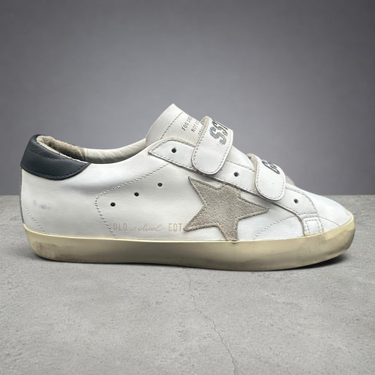 Golden Goose Old-School - Blanc Noir Beige C1295