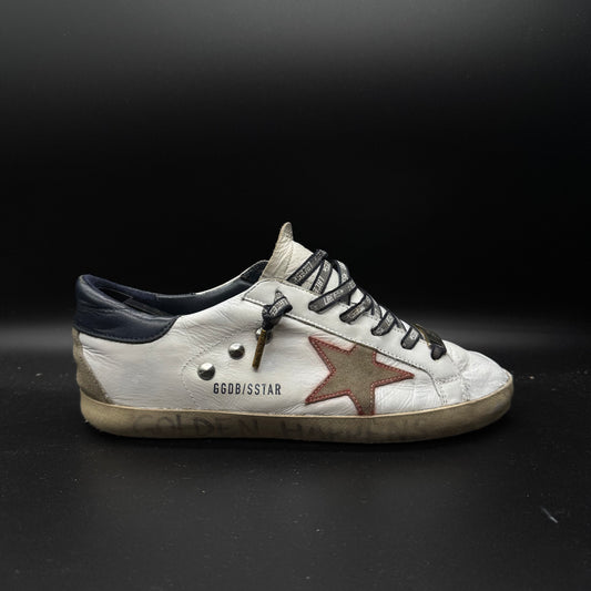Golden Goose superstar - Blanc/ Bleu